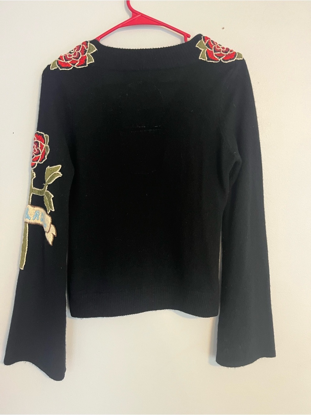 Johnny Was Joystick Embroidered Whimsigoth Sweater Bell Boho Art To Wear S/M - Picture 2 of 6